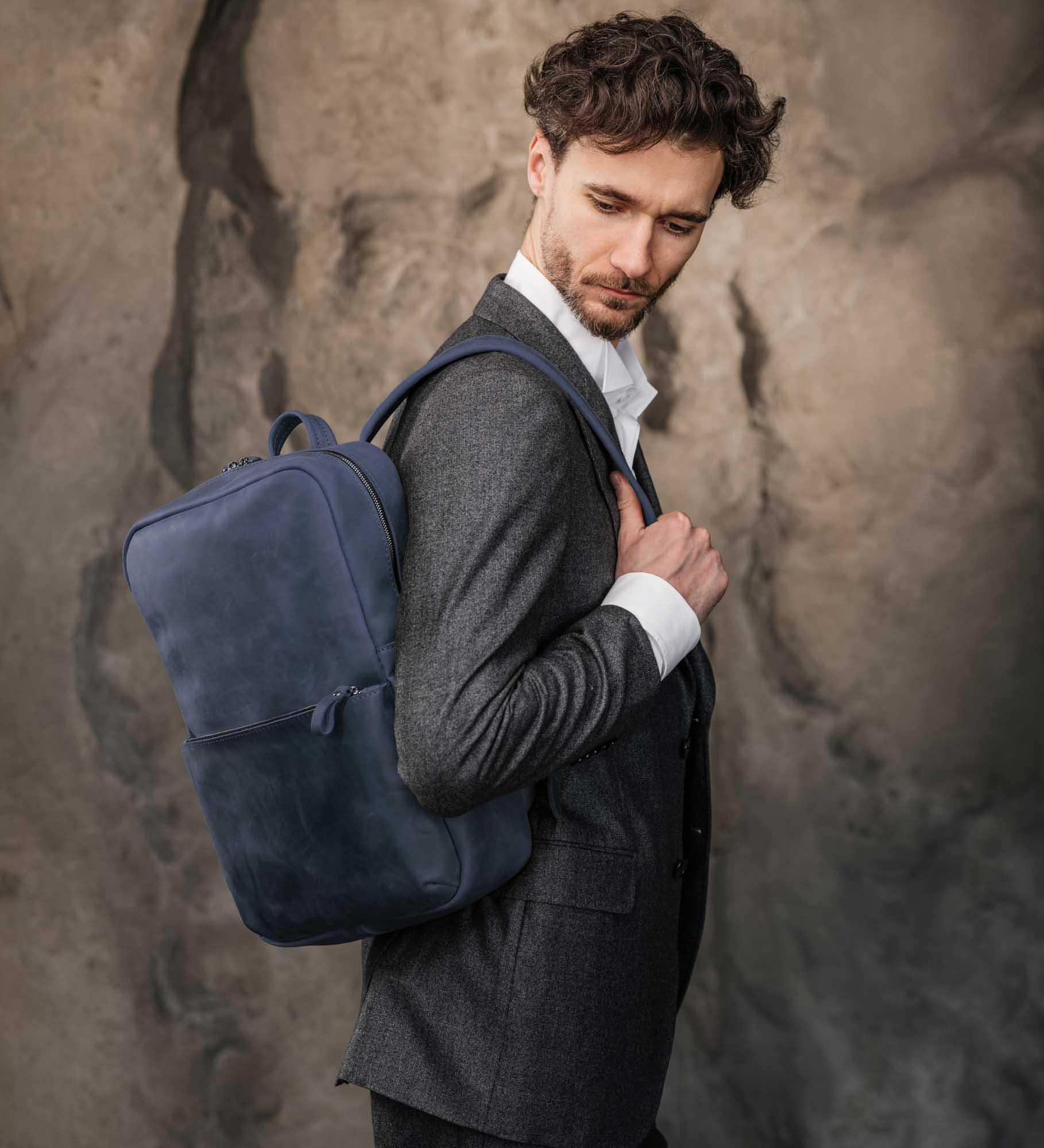 Matte Leather Laptop Backpack for Work and Travel | Nomad