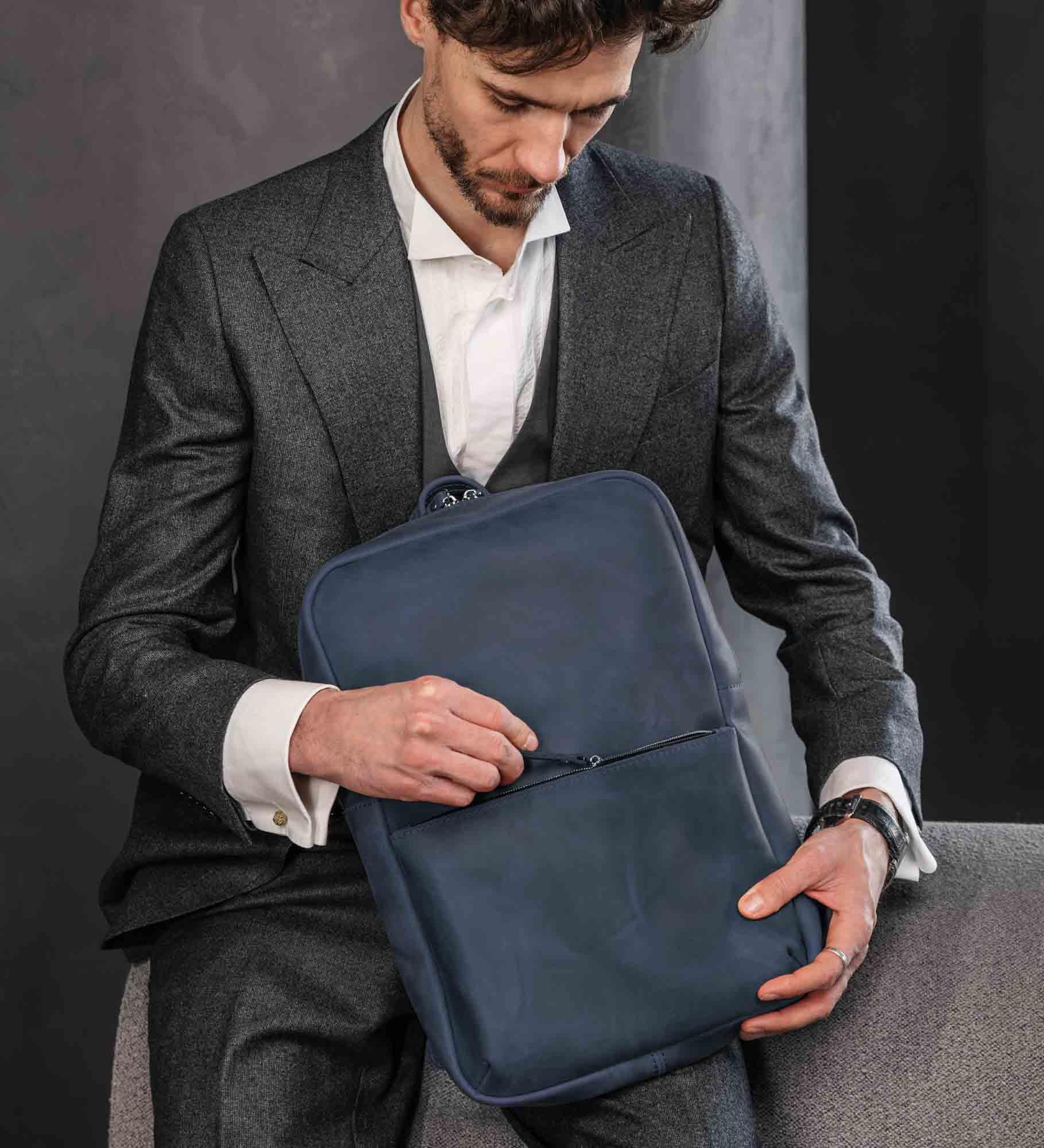 Matte Leather Laptop Backpack for Work and Travel | Nomad