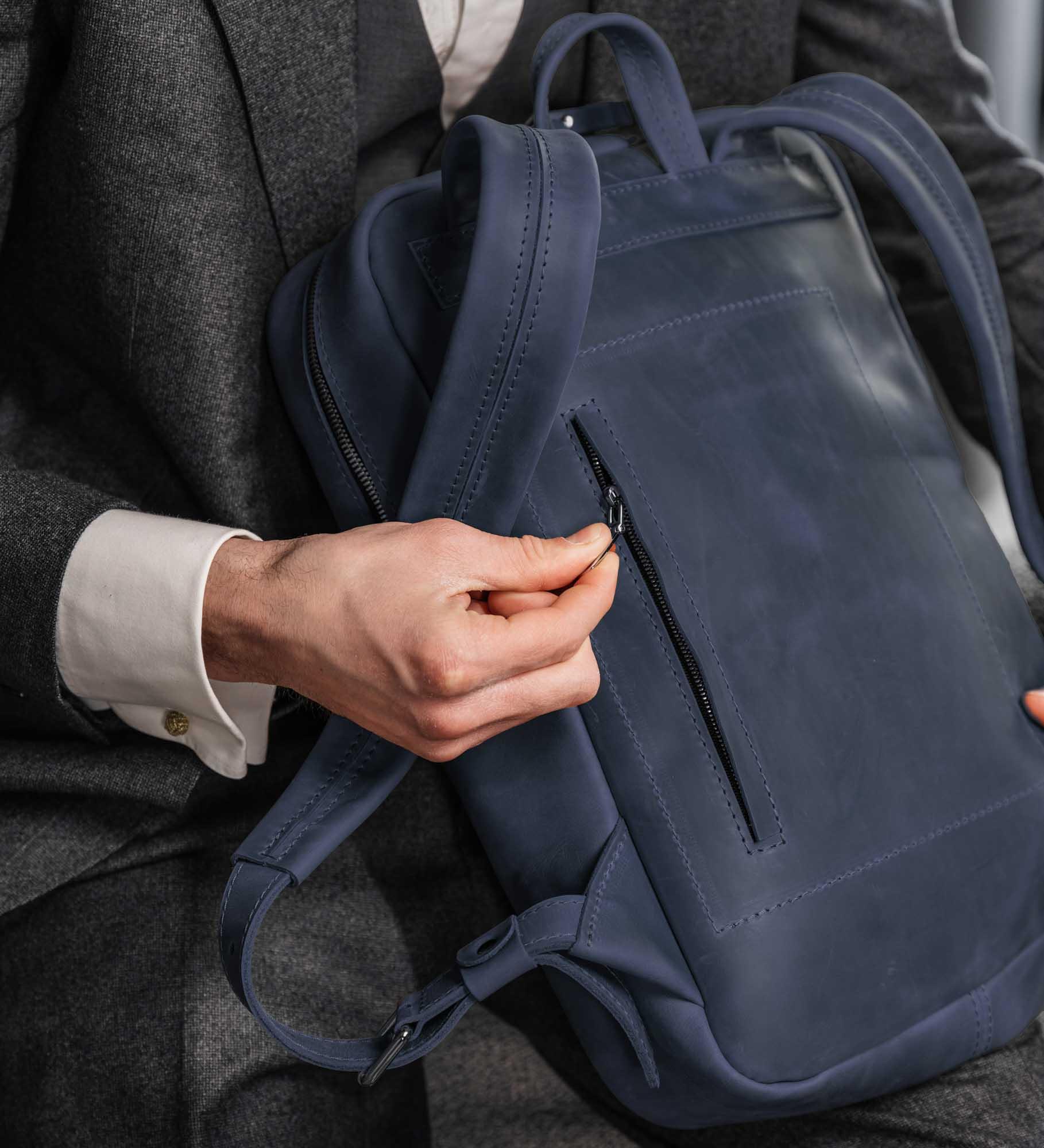 Matte Leather Laptop Backpack for Work and Travel | Nomad