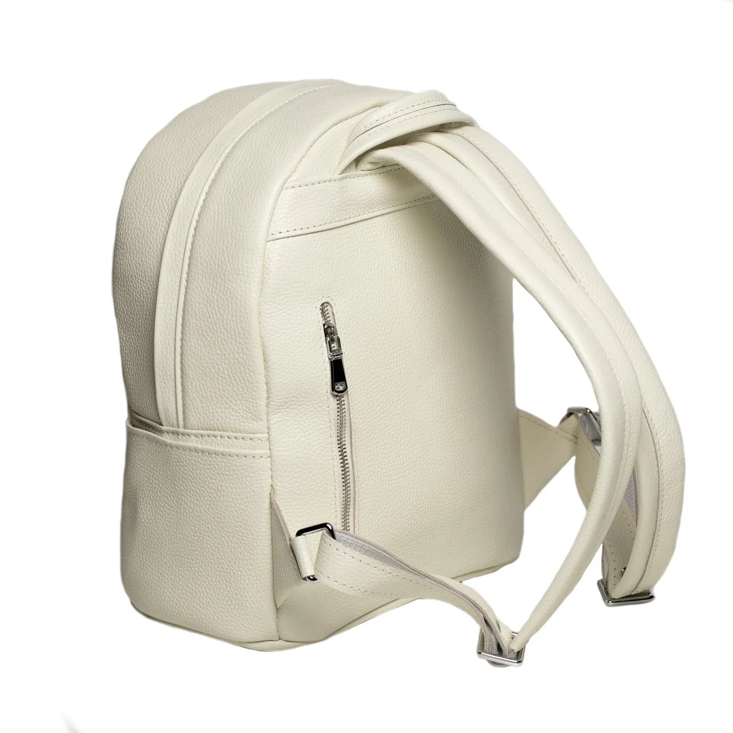 Zippered Leather Backpack for Women – Full Grain Craftsmanship