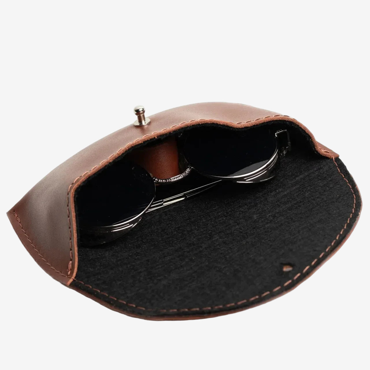 Smooth Leather Case for Sunglasses & Glasses – Handmade