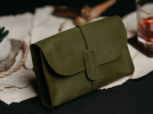 Distressed Leather Pouch for Cables & Tech | Saver