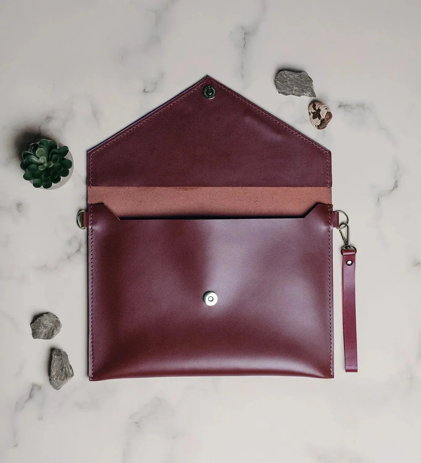 Leather Envelope Clutch – A4 Document Holder