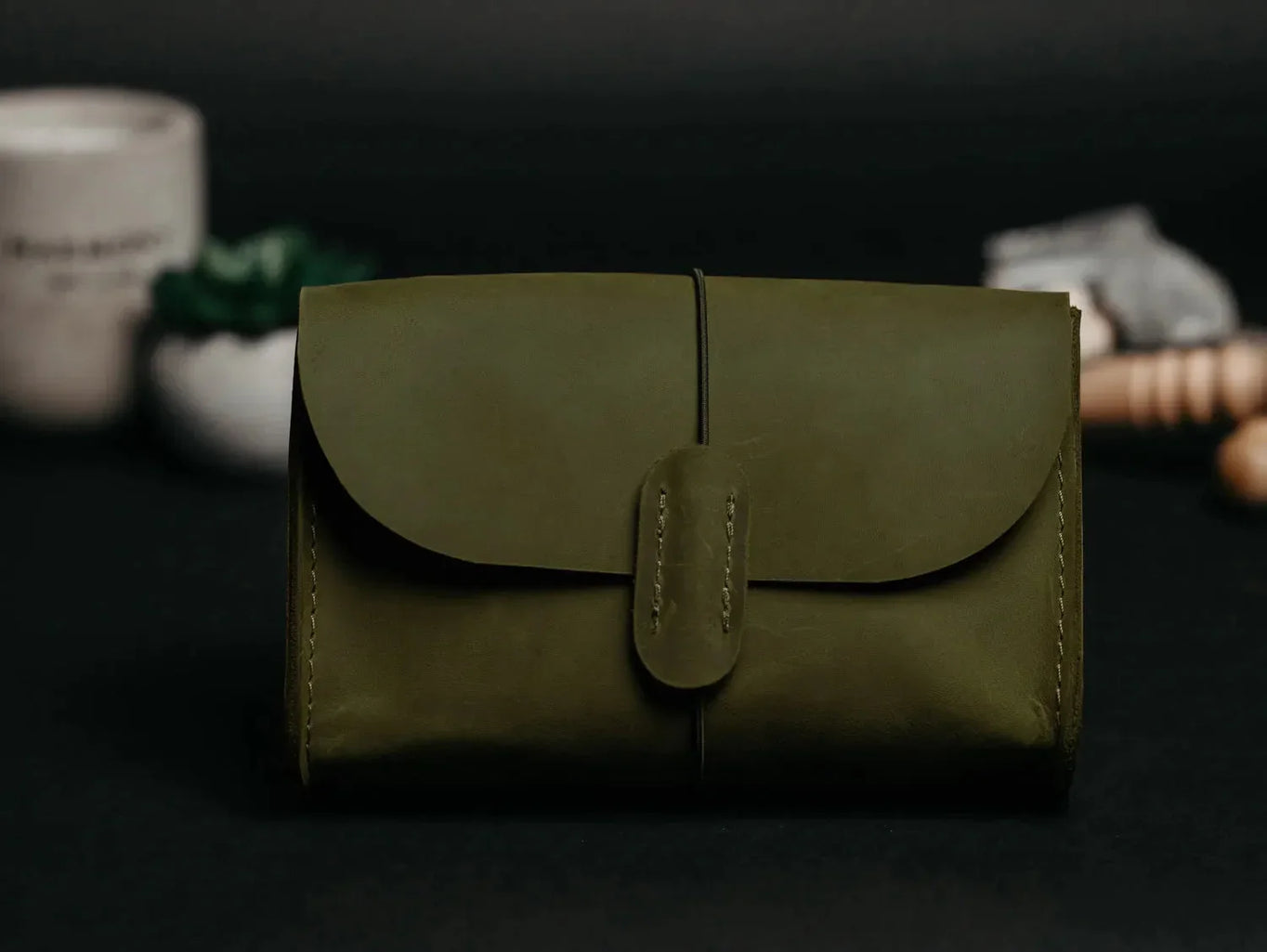 Distressed Leather Pouch for Cables & Tech | Saver