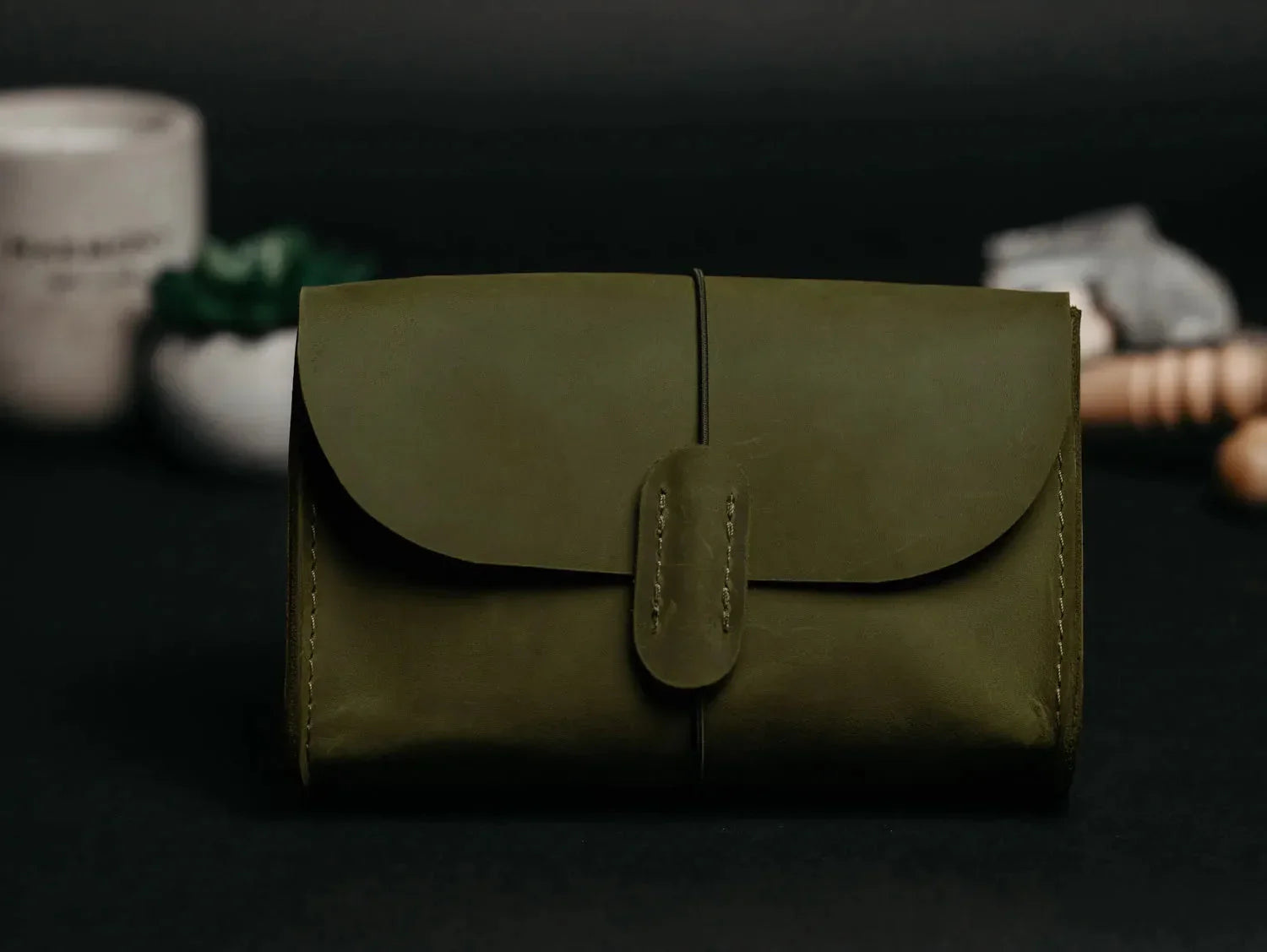 Distressed Leather Pouch for Cables & Tech | Saver