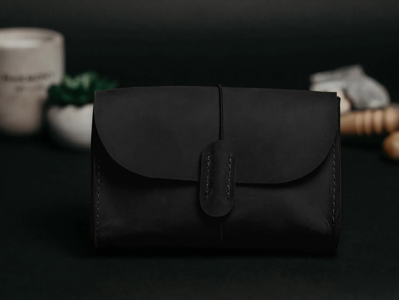 Distressed Leather Pouch for Cables & Tech | Saver