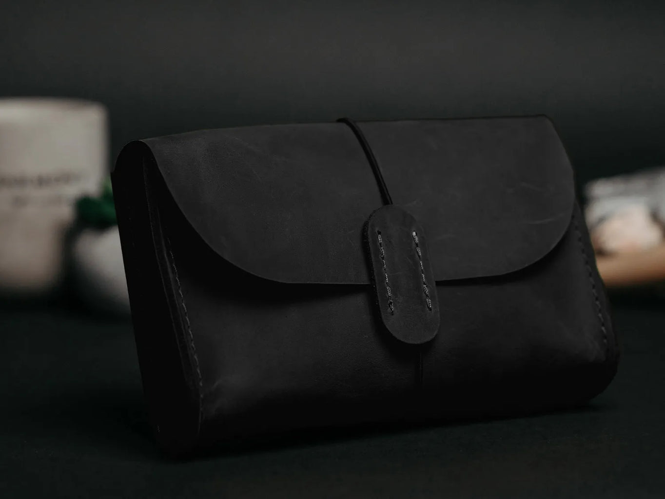 Distressed Leather Pouch for Cables & Tech | Saver