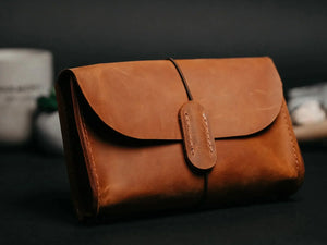 Distressed Leather Pouch for Cables & Tech | Saver