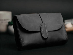 Distressed Leather Pouch for Cables & Tech | Saver