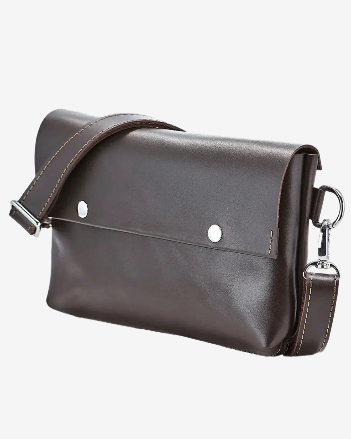 3-in-1 Convertible Leather Bag for Men – Crossbody, Waist Bag & Clutch