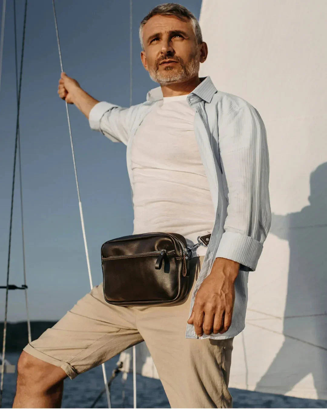 Zippered Leather Crossbody & Waist Bag | Orson