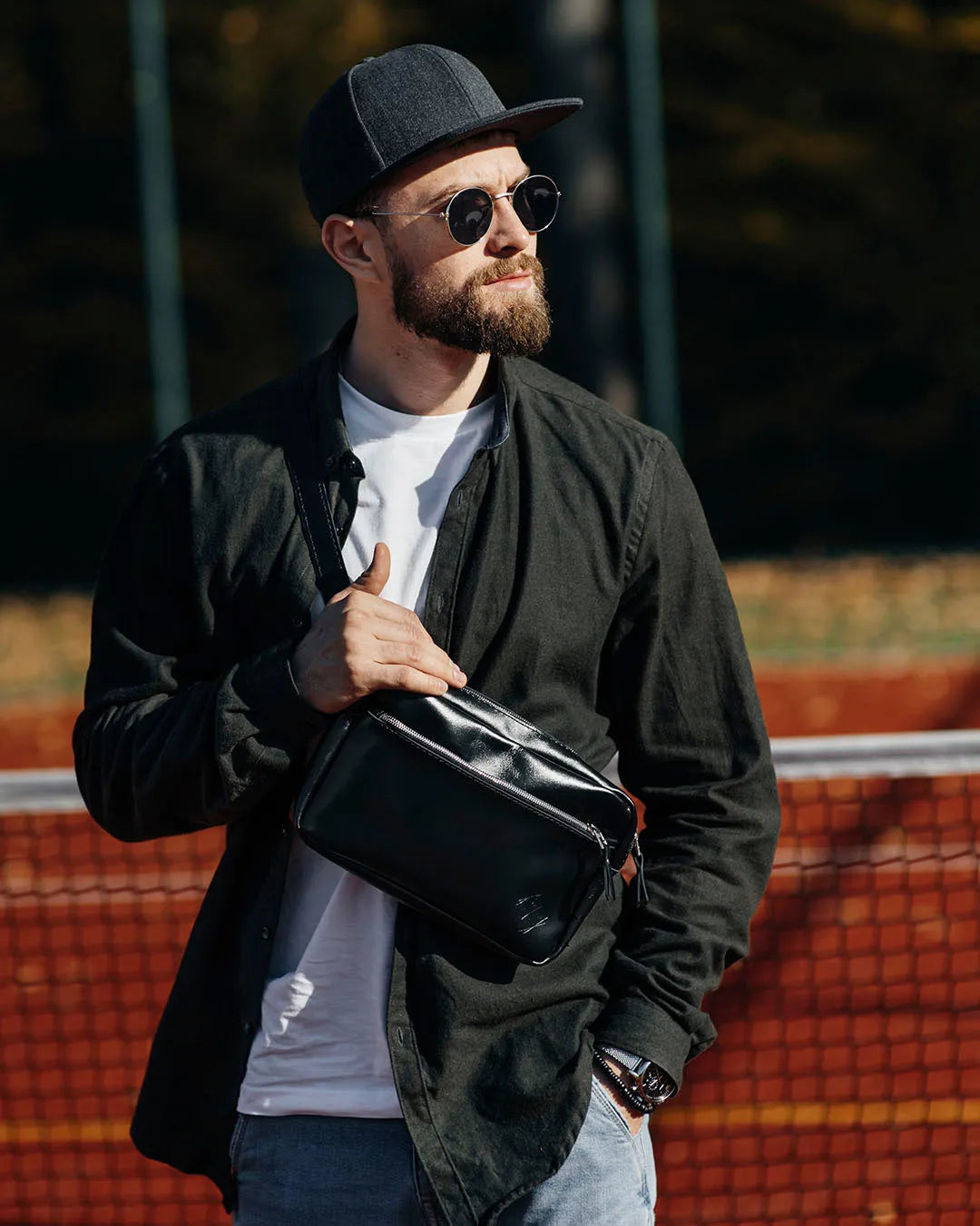 Zippered Leather Crossbody & Waist Bag | Orson