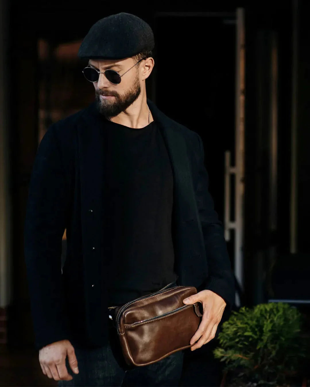Zippered Leather Crossbody & Waist Bag | Orson
