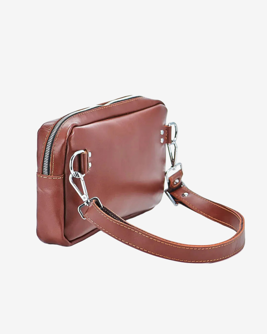 Zippered Leather Crossbody & Waist Bag | Orson