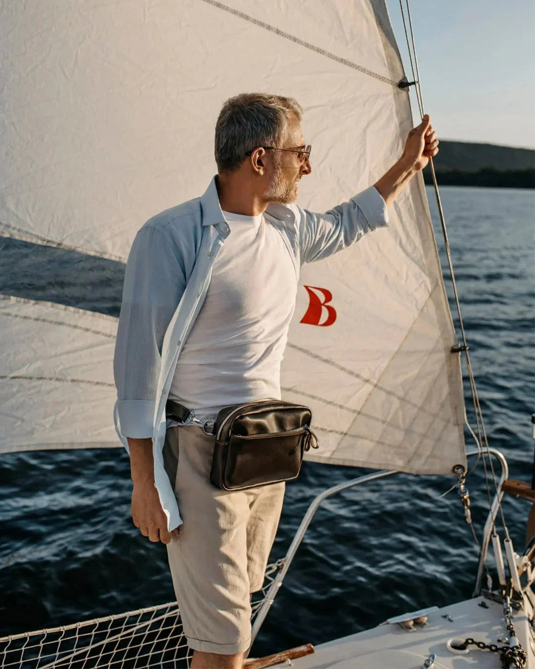 Zippered Leather Crossbody & Waist Bag | Orson