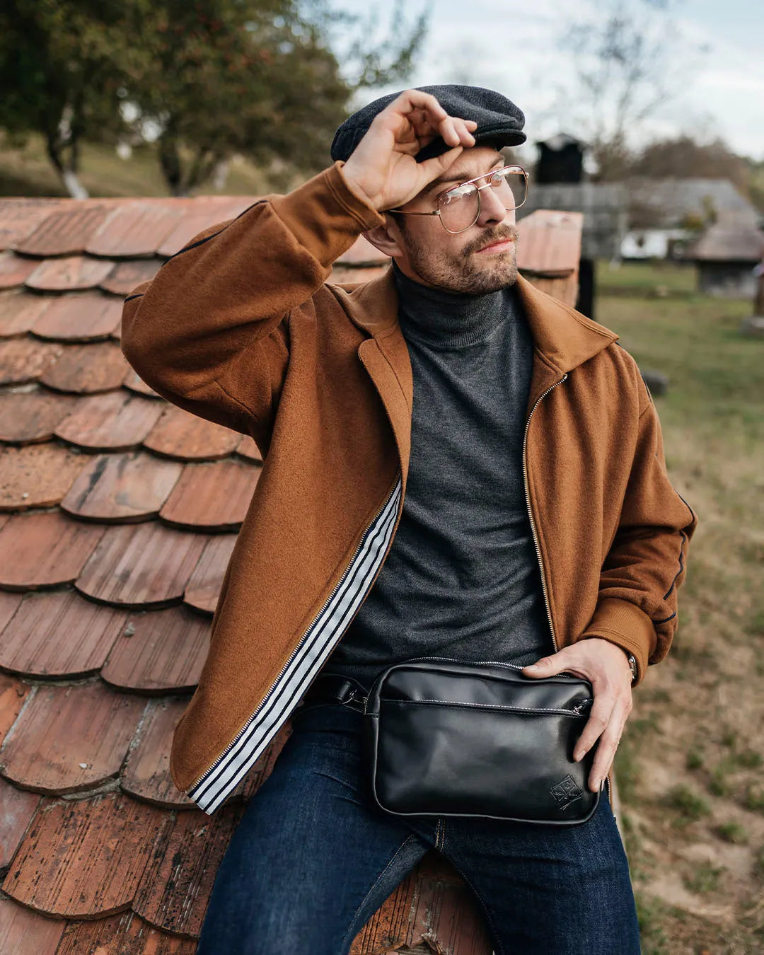 Zippered Leather Crossbody & Waist Bag | Orson