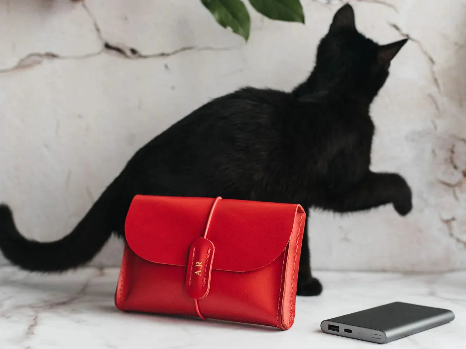 Leather Tech Pouch for Cables & Accessories | Saver