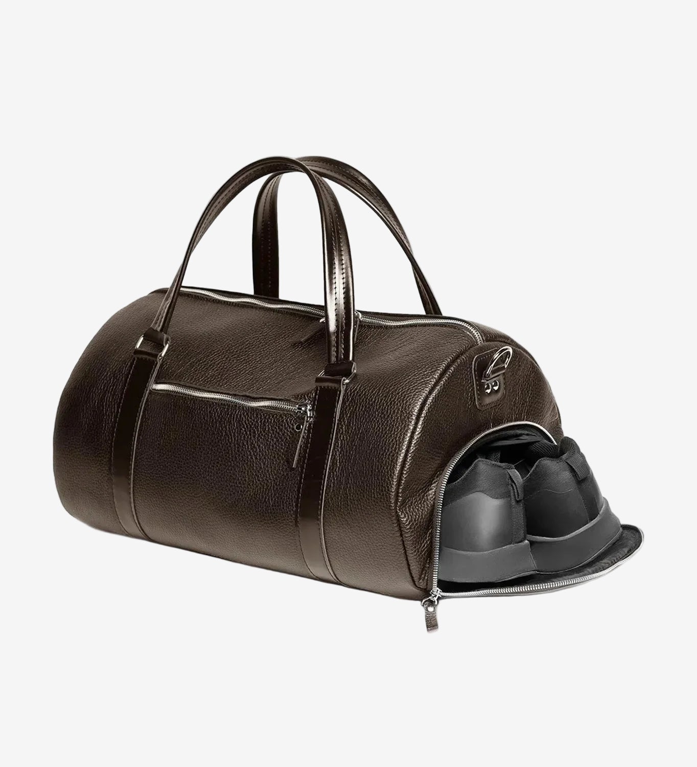 Full Grain Leather Gym & Overnight Bag – Weekender Duffel