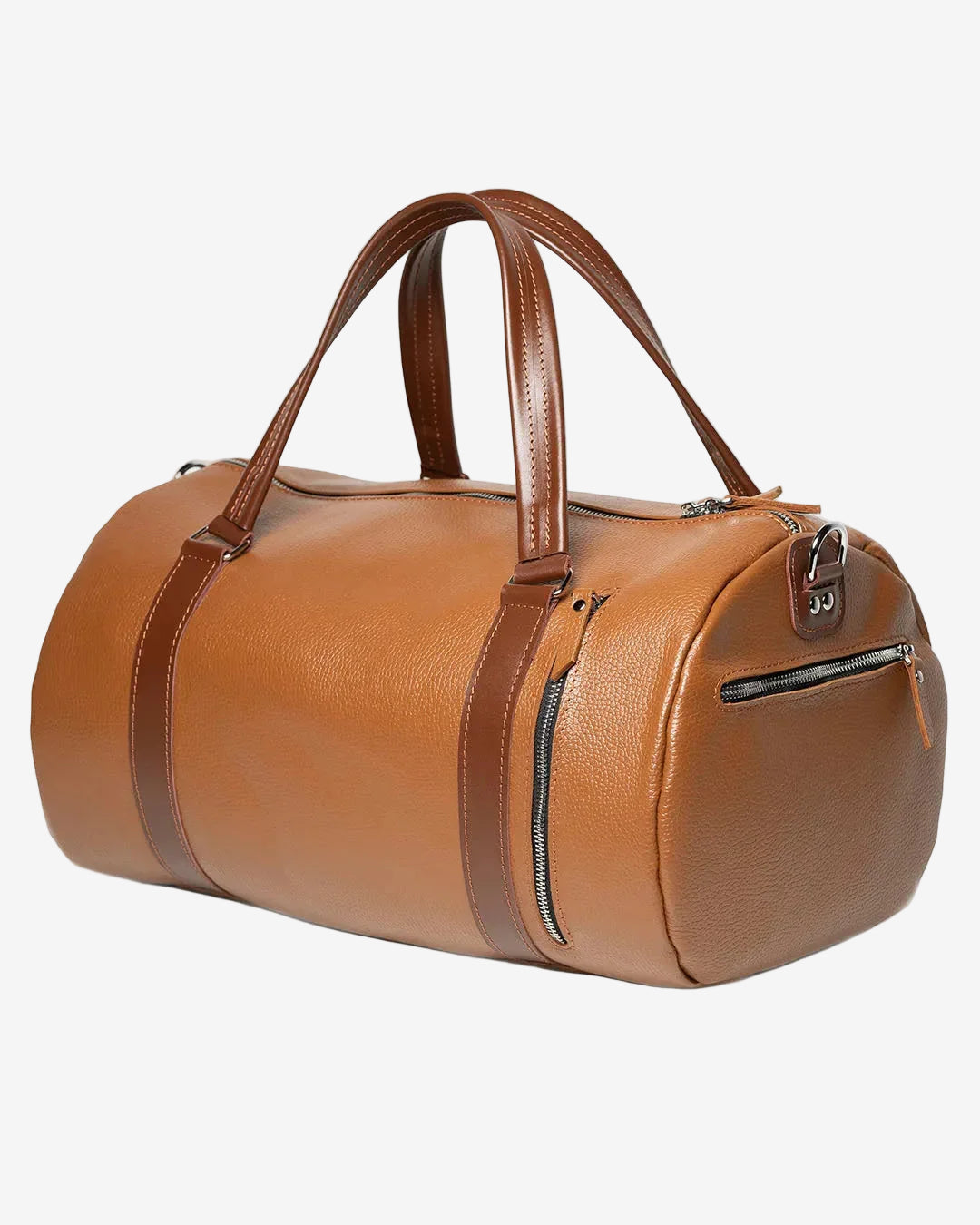 Full Grain Leather Gym & Overnight Bag – Weekender Duffel