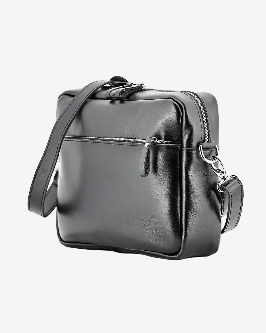 Everyday Leather Messenger with Zip | Squad