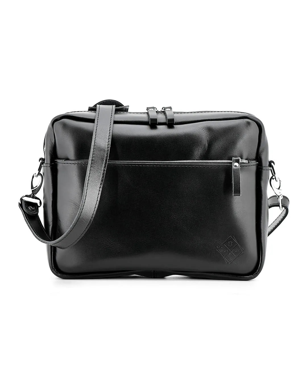Everyday Leather Messenger with Zip | Squad