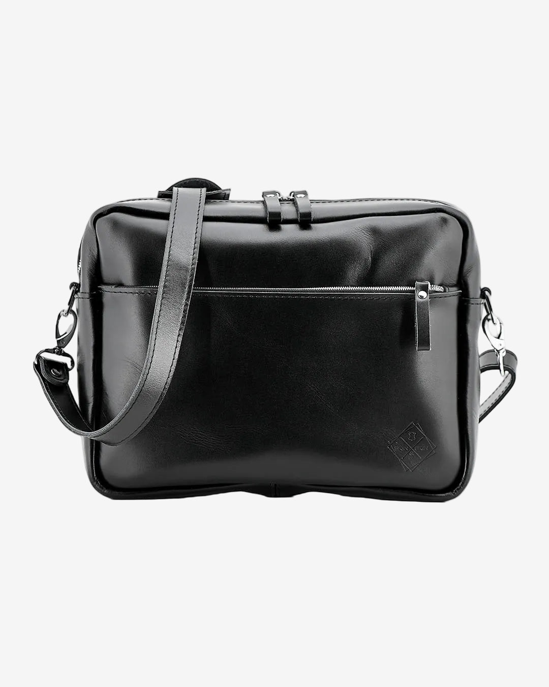 Everyday Leather Messenger with Zip | Squad