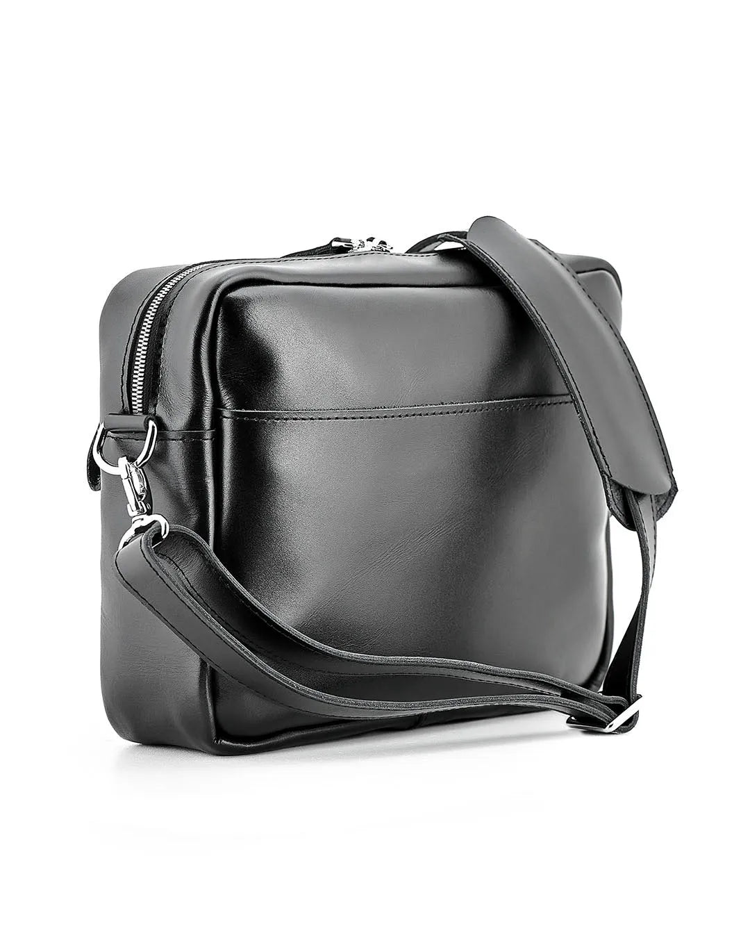 Everyday Leather Messenger with Zip | Squad