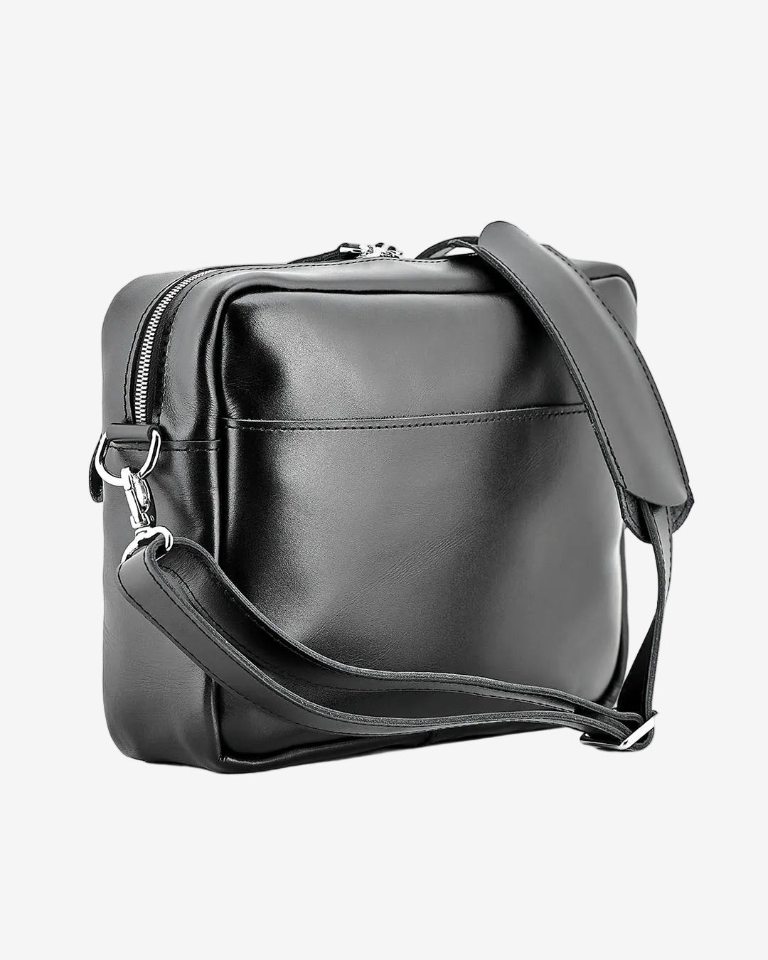 Everyday Leather Messenger with Zip | Squad