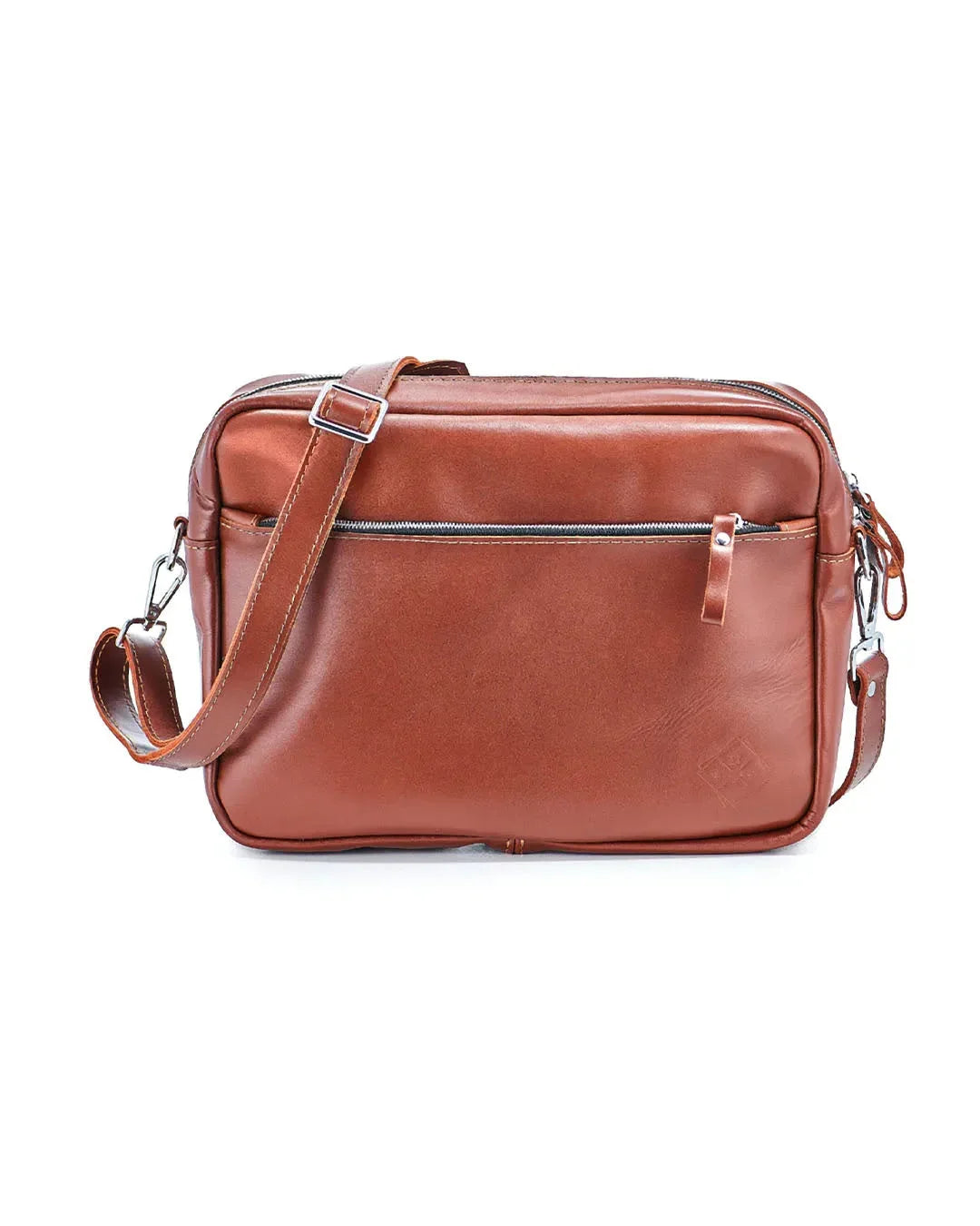 Everyday Leather Messenger with Zip | Squad