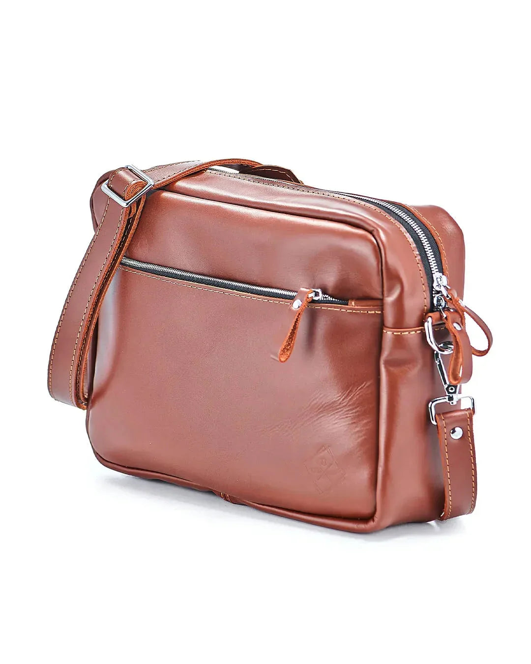 Everyday Leather Messenger with Zip | Squad