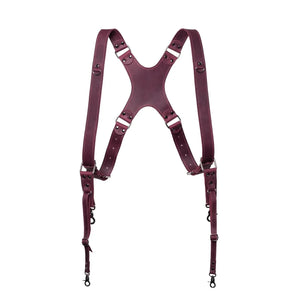 Dual Camera Harness – Matte Leather with Custom Logo Option