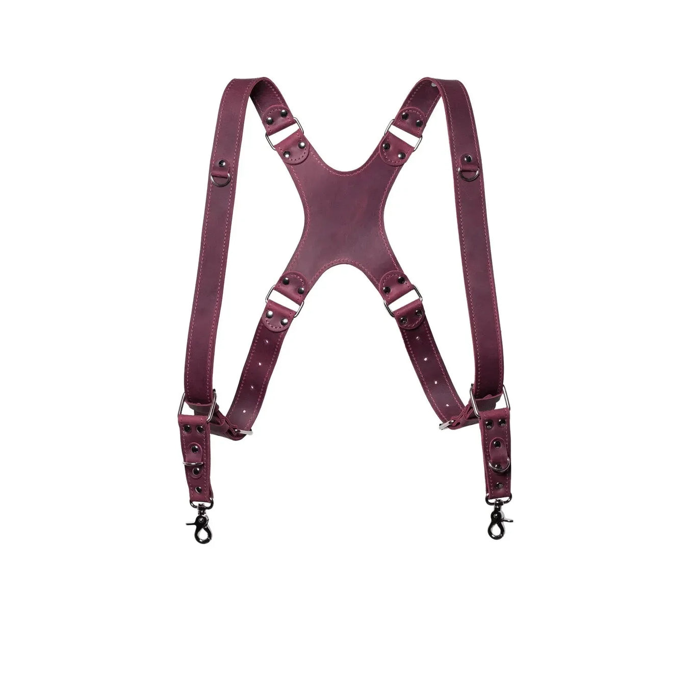 Dual Camera Harness – Matte Leather with Custom Logo Option