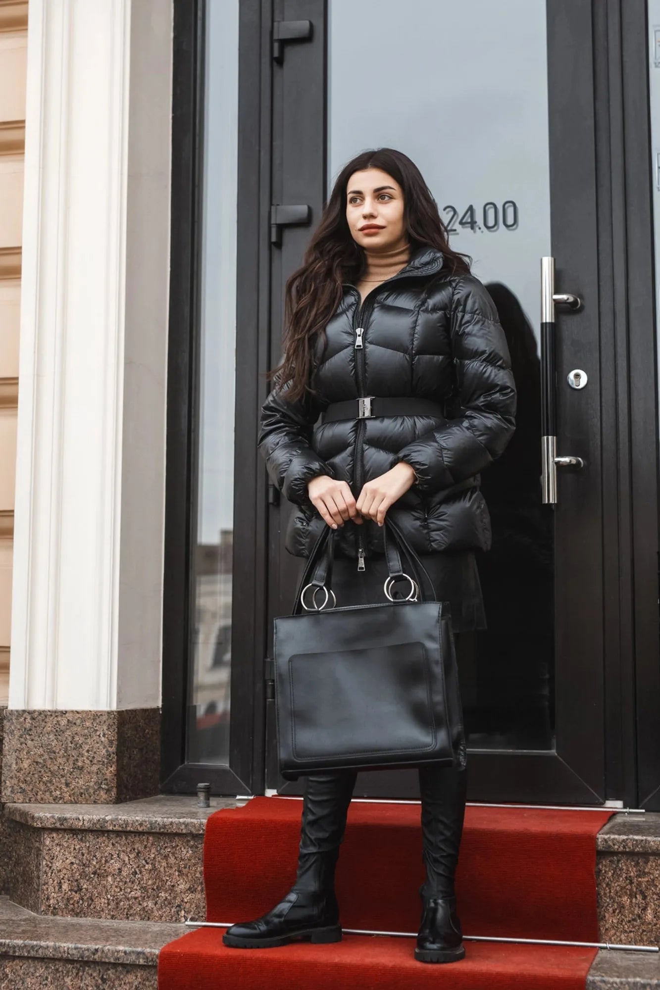 Leather Hadle Tote Bag - Confident | Smooth Black - Wenderfarer