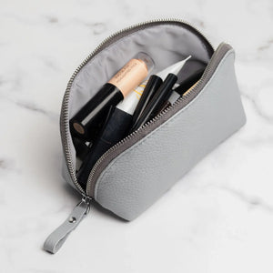 Full Grain Leather Makeup Bag for Women | Mirana