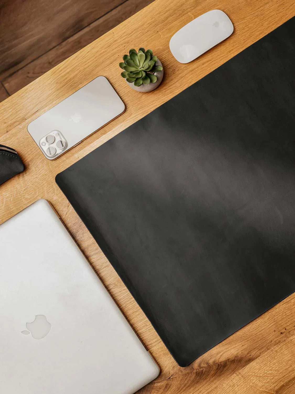 Crazy Horse Leather Desk Pad – Rustic Desk Mat for Office or Home