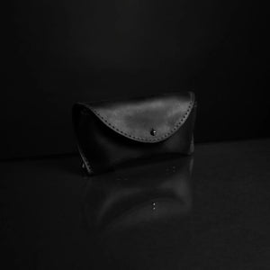 Handmade Waxed Matte Leather Case for Sunglasses