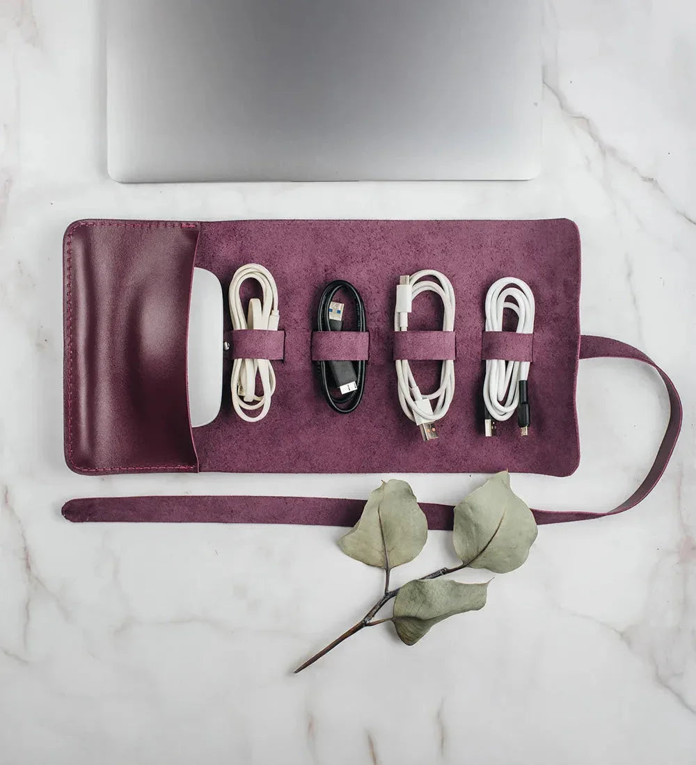 Roll-Up Leather Cord & Tools Wrap – Smooth Finish