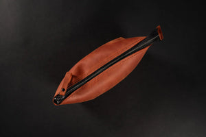 Leather Cosmetic Travel Bag – Matte Waxed Finish | Allure