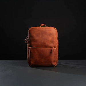 Matte Leather Laptop Backpack for Work and Travel | Nomad