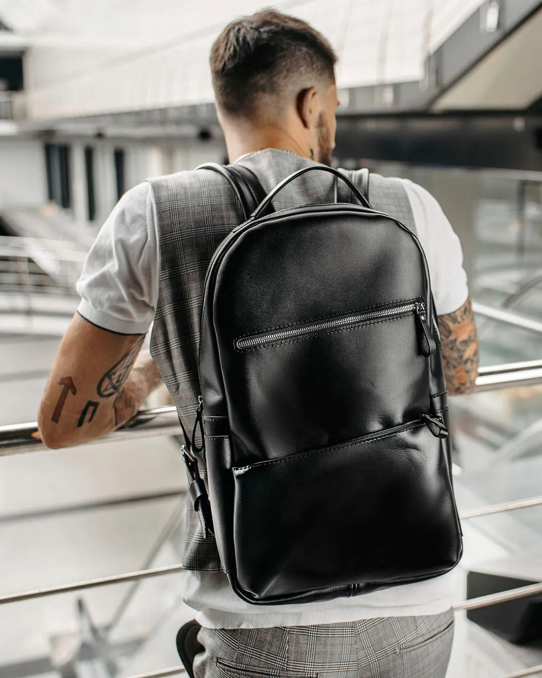 Smooth Leather Backpack for Work and Travel | Splay