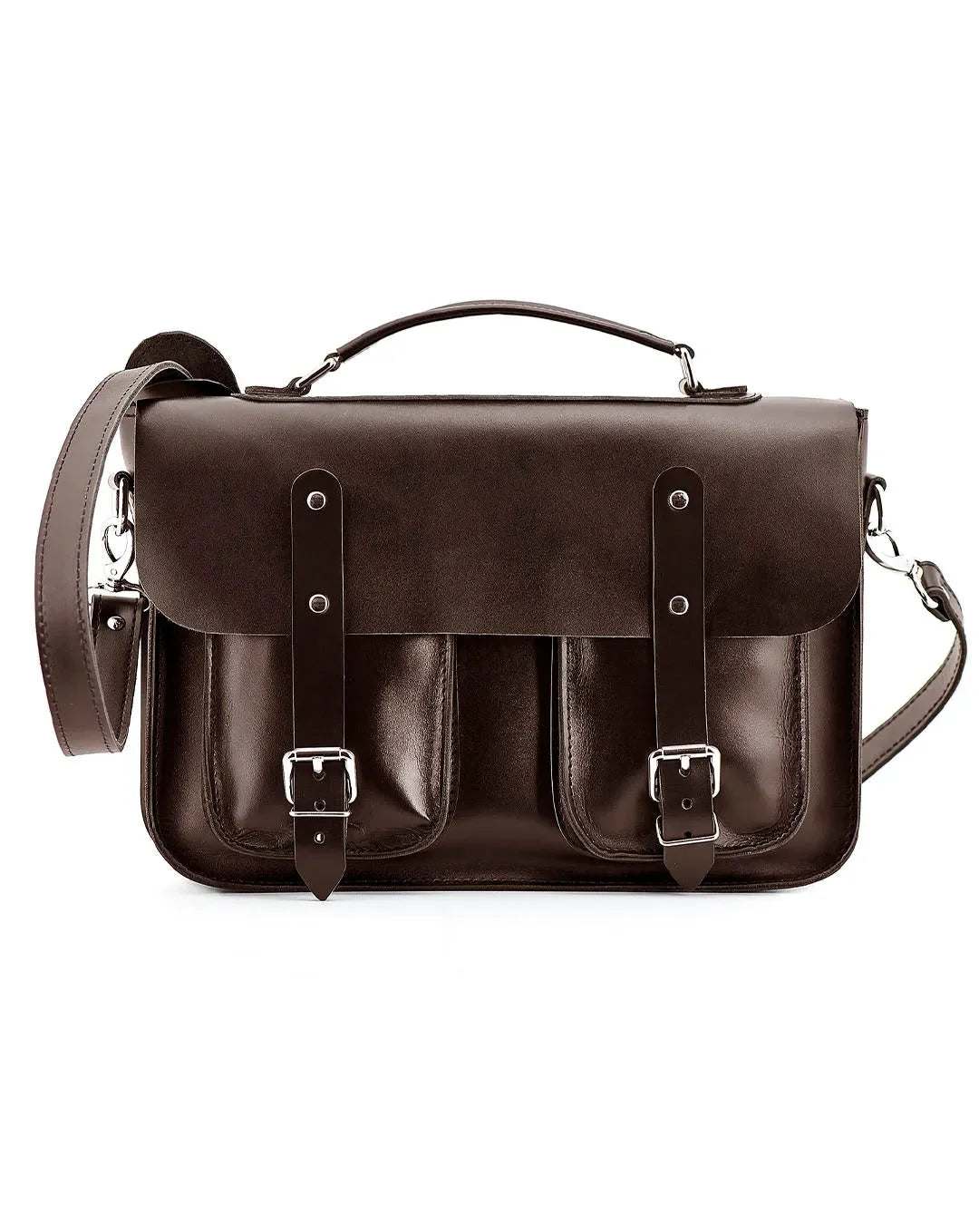 Leather Satchel Bag for Men – Work & Laptop Briefcase | Barrister
