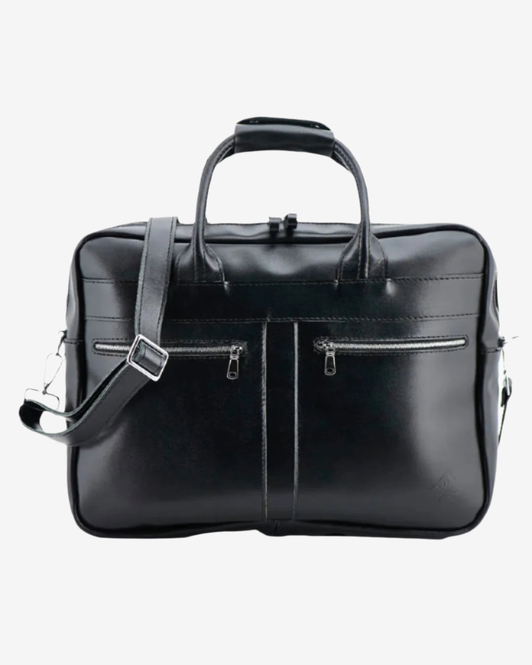 Men's Zippered Leather Briefcase – Work & Everyday Laptop Bag