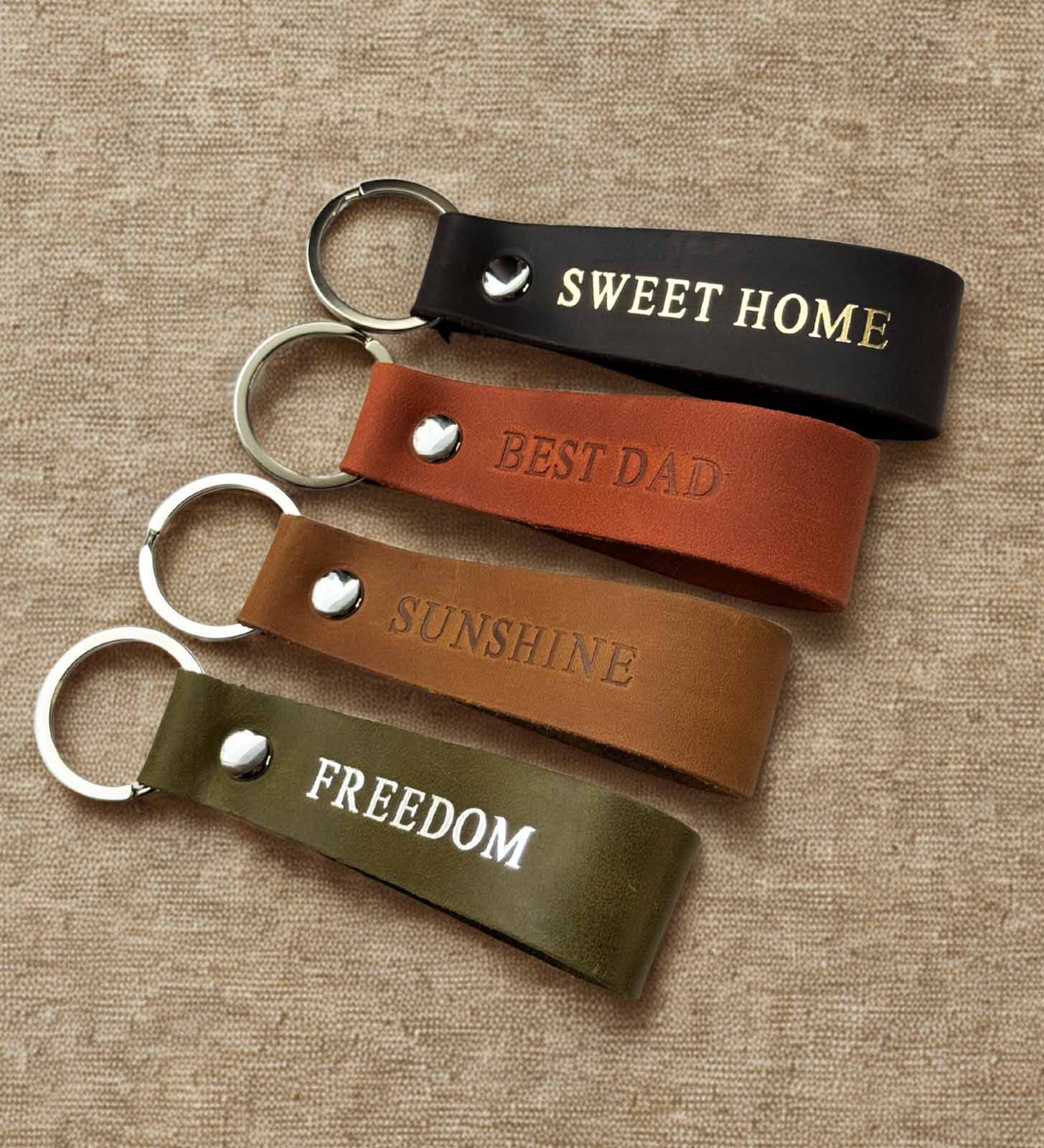 Vintage Leather Keychain