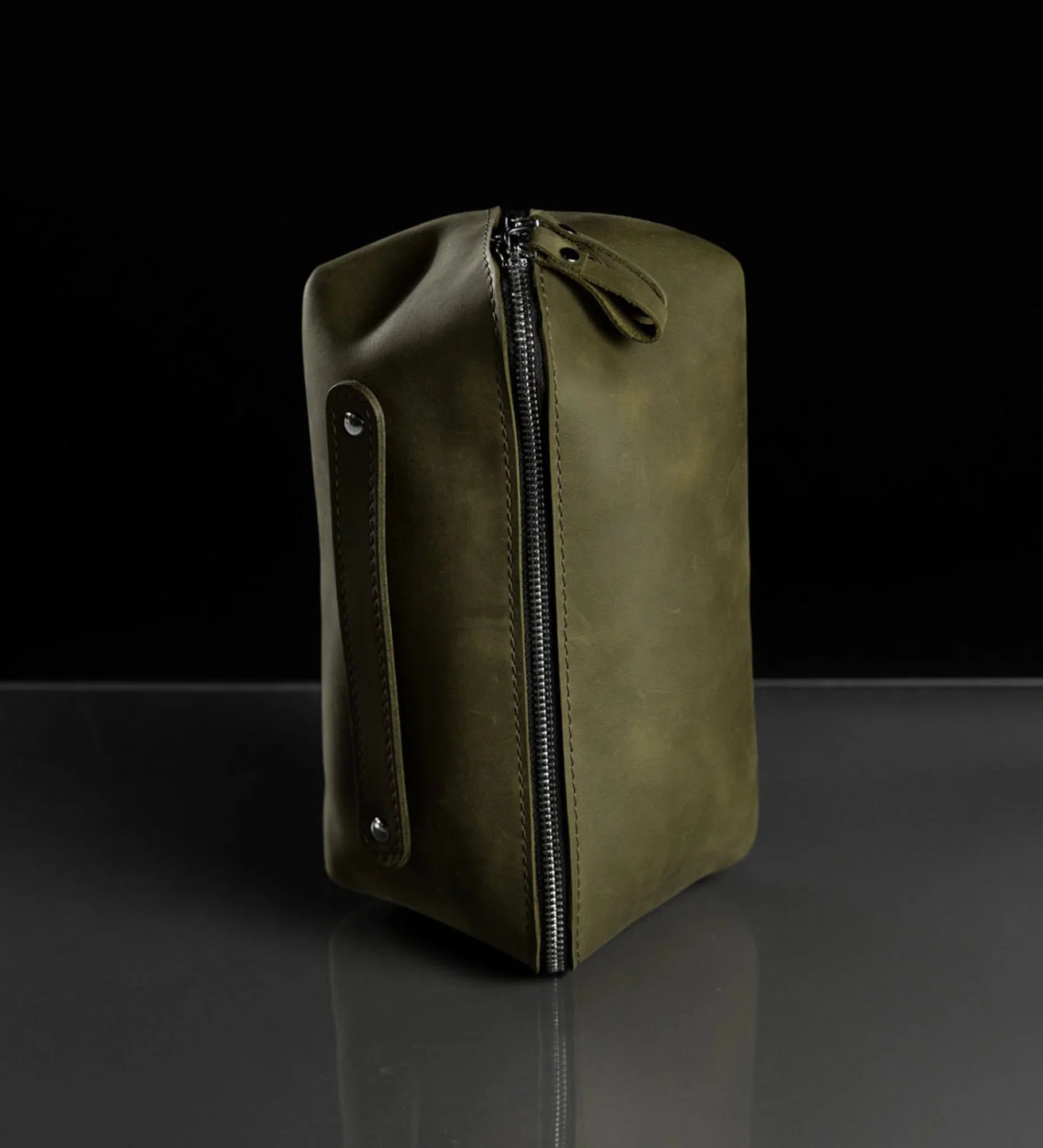 Matte Leather Cosmetic Bag – Travel Toiletry Organizer | BeautyBox