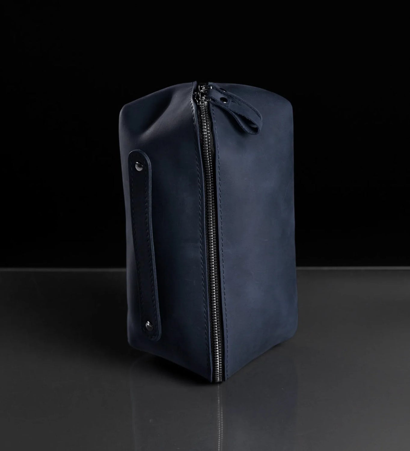 Matte Leather Cosmetic Bag – Travel Toiletry Organizer | BeautyBox