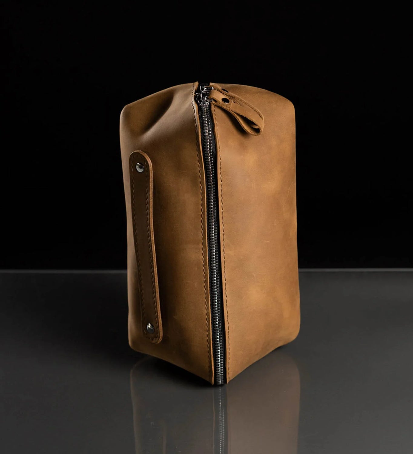 Matte Leather Cosmetic Bag – Travel Toiletry Organizer | BeautyBox