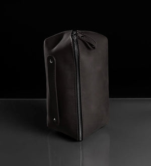 Matte Leather Cosmetic Bag – Travel Toiletry Organizer | BeautyBox