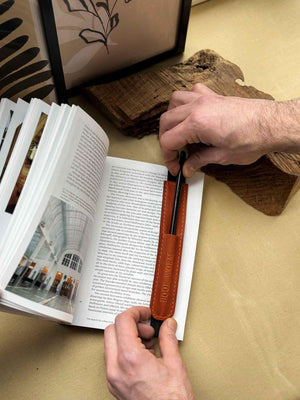 Bookmark with Elastic Strap & Pencil Holder | BookMate