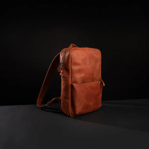 Matte Leather Laptop Backpack for Work and Travel | Nomad