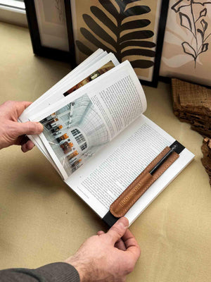 Bookmark with Elastic Strap & Pencil Holder | BookMate